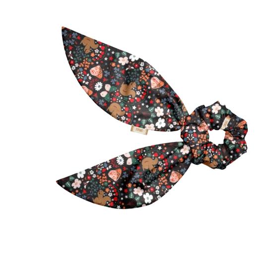 Short tail scrunchie casse noisette
