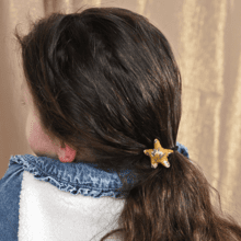 Pony-tail elastic hair star gypso ocre