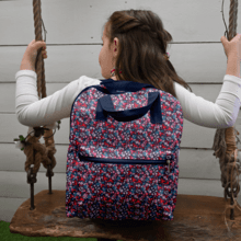 Gaby small backpack romance fleurie