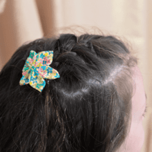 Star flower hairslide pâquerette vintage