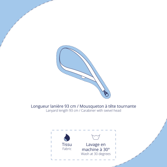 Lanyard necklace fleur de thé