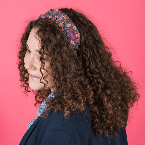 Large Crossed Headband hippie fleurie