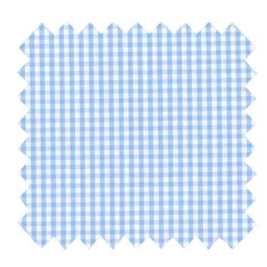 Coated fabric sky blue gingham