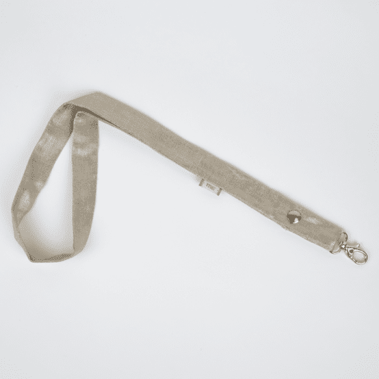 Lanyard necklace  glitter linen