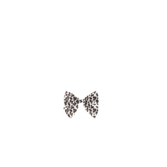 Bow tie hair slide leopard
