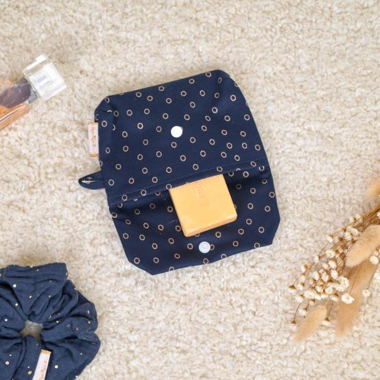 Soap Pouch bulle bronze marine