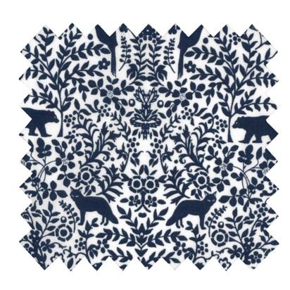 Cotton fabric scandinave navy blue