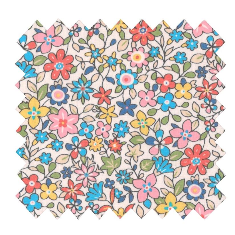 Cotton veil fabric mille et une fleurs
