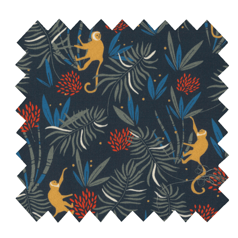 Cotton fabric jungle party