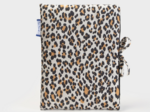 Paperback book pouch leopard