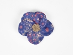 Flower petal hair slide small  lavandula