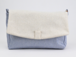 Base of shoulder bag iridescent denim