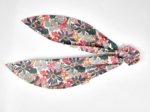 Long tail scrunchie cerise en fleur