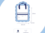 Gaby small backpack tartan fleuri