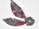 Short tail scrunchie jardin d'aurore