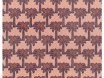 35cm coated fabric coupon palmeraie