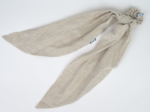 Long tail scrunchie  glitter linen