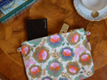 Coton clutch bag fleur de thé