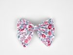 Bow tie hair slide rose grenadine