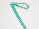 Lanyard necklace green mint gingham