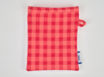 Make-up Remover Glove coral red gingham