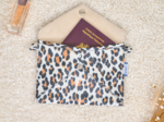 Medium envelope pocket leopard