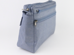 Large shoulder bag base iridescent denim