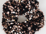 Scrunchie bronze sequins