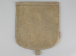 Flap of small shoulder bag gold large corduroy