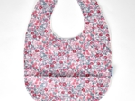 Coated fabric bib rose grenadine