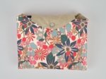 Tote bag with a zip cerise en fleur
