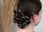 Scrunchie bronze sequins