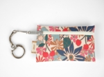 Keyring  wallet cerise en fleur
