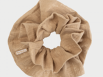 Double XL Scrunchie gaze pailletée camel