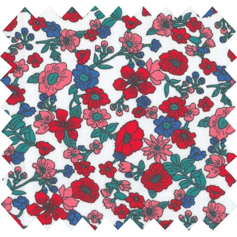 Cotton fabric prairie fleurie