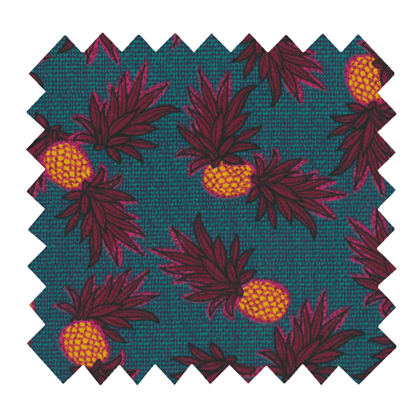 Cotton fabric pineapple party