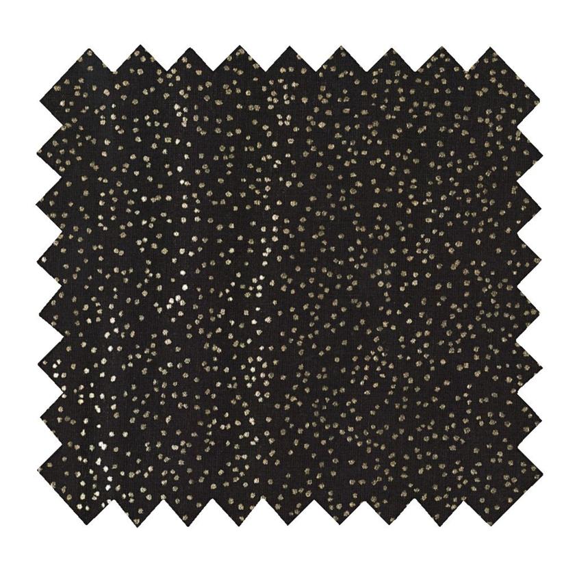 Cotton fabric glitter black