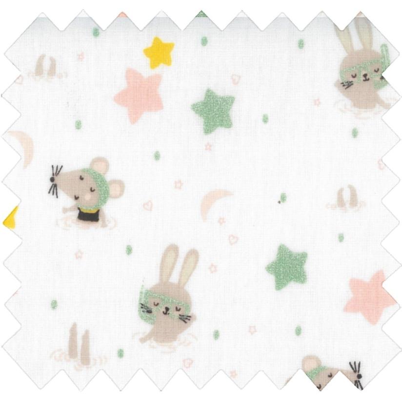 Coated fabric souris rêveuses