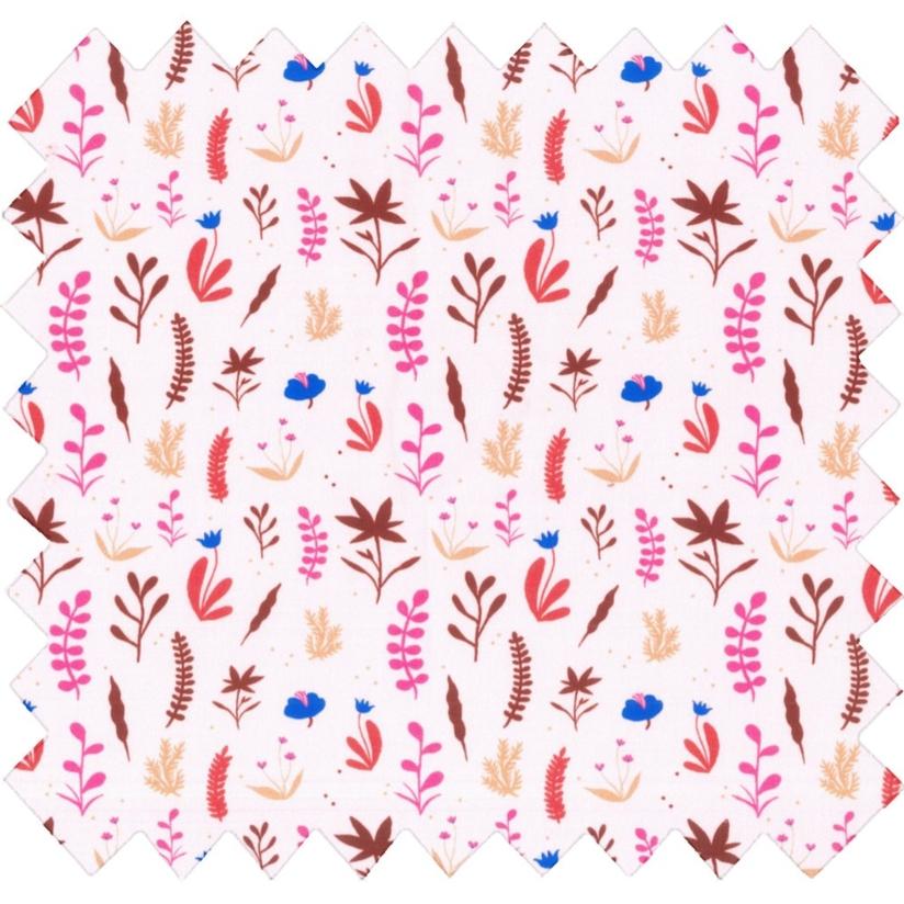 Cotton fabric herbier rose