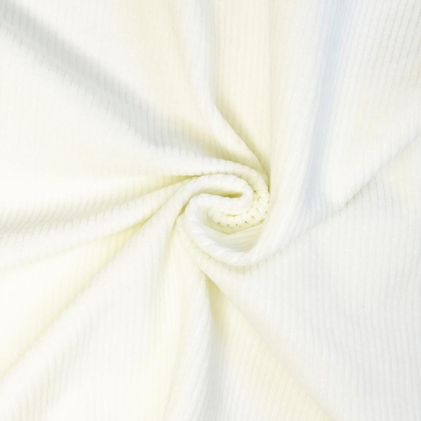 Velvet fabrics white corduroy