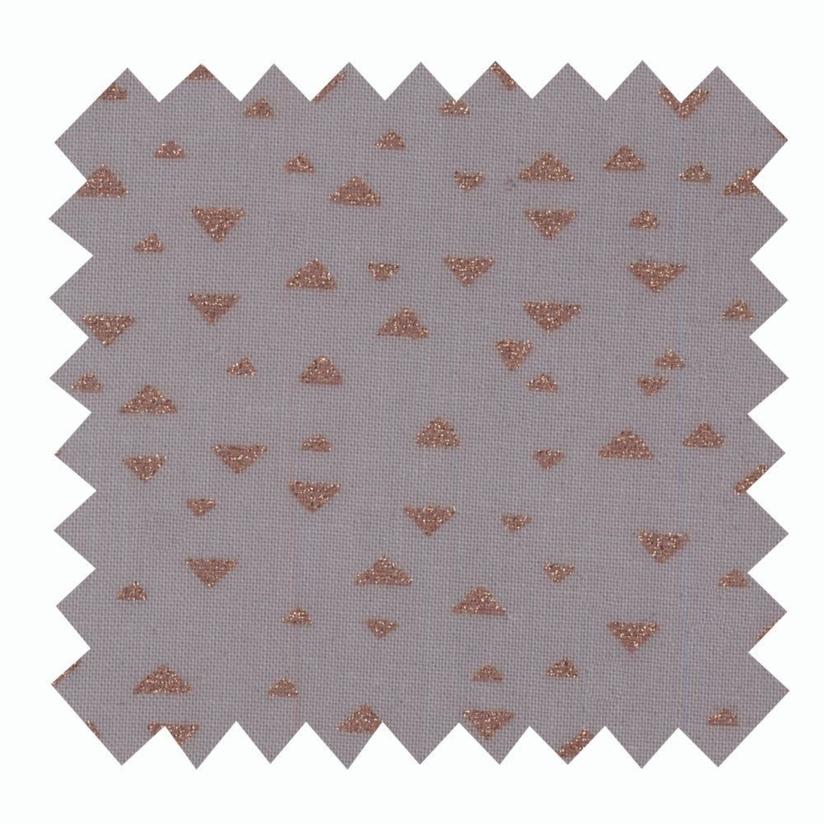 Coated fabric gray copper triangle