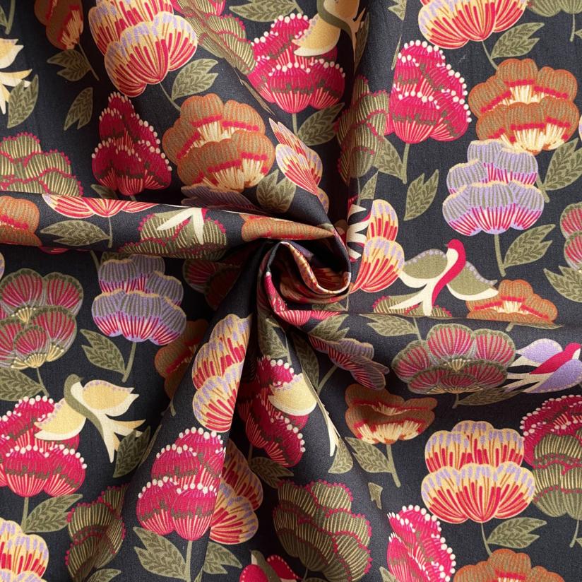 Cotton fabric souffle d'asie