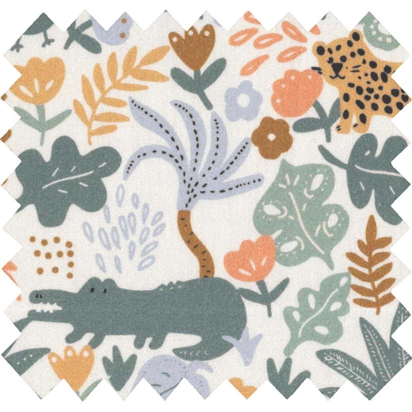 Cotton fabric baby jungle