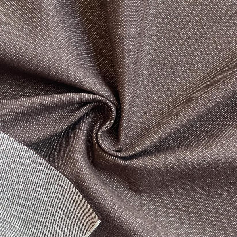 Cotton canvas fabric chocolate denim