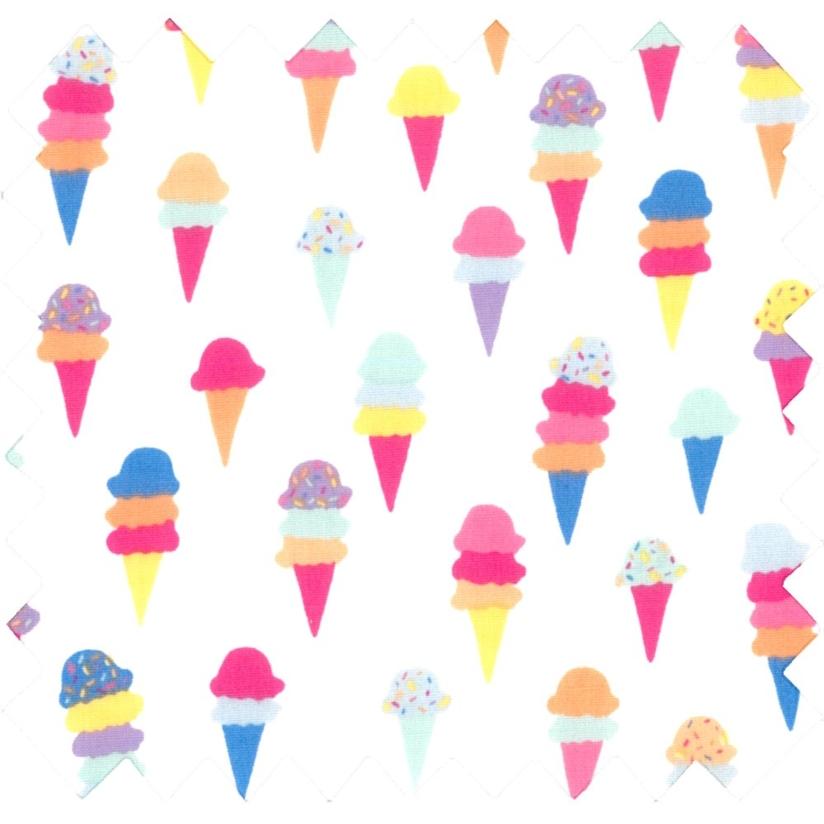 Cotton fabric ice cream