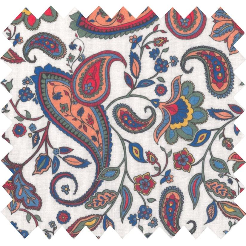 Cotton fabric ex2231 multicolored paisley