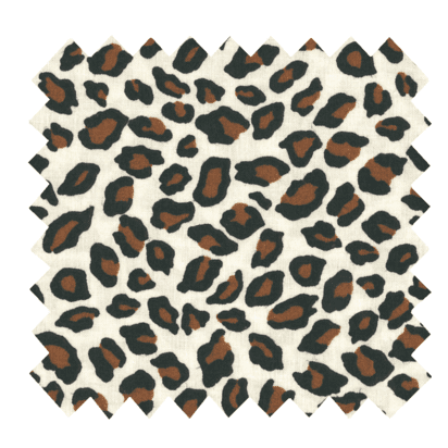 Cotton fabric leopard print