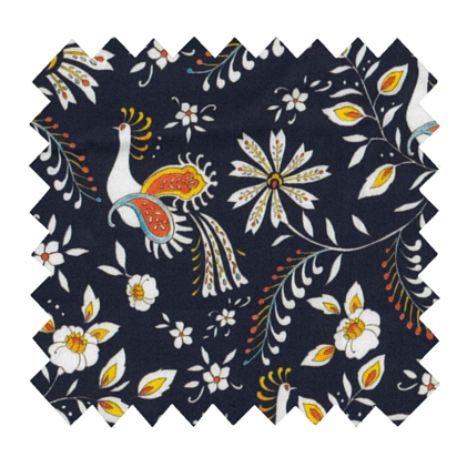 Cotton fabric lyrebird