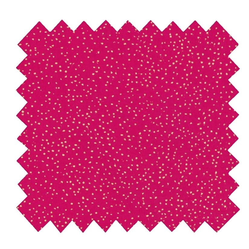 Cotton fabric fuchsia pailleté