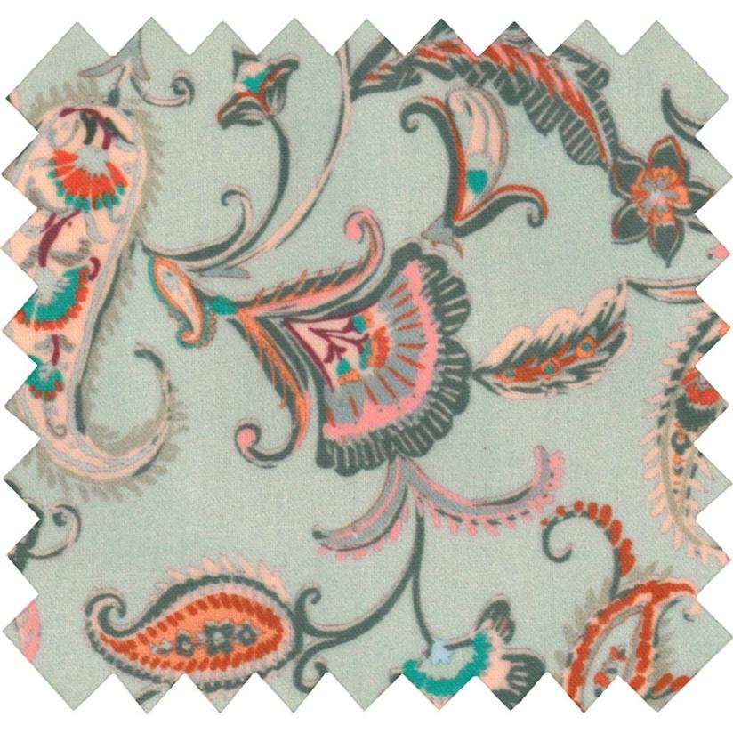 Coated fabric vert bohème